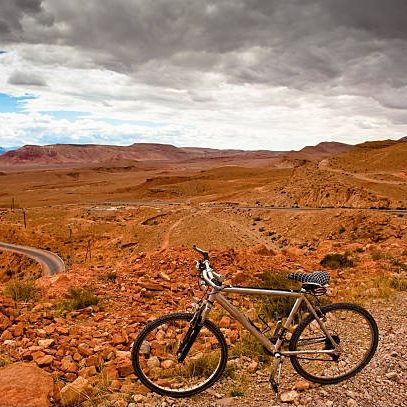 Fahrrad/Bike in der Wüste