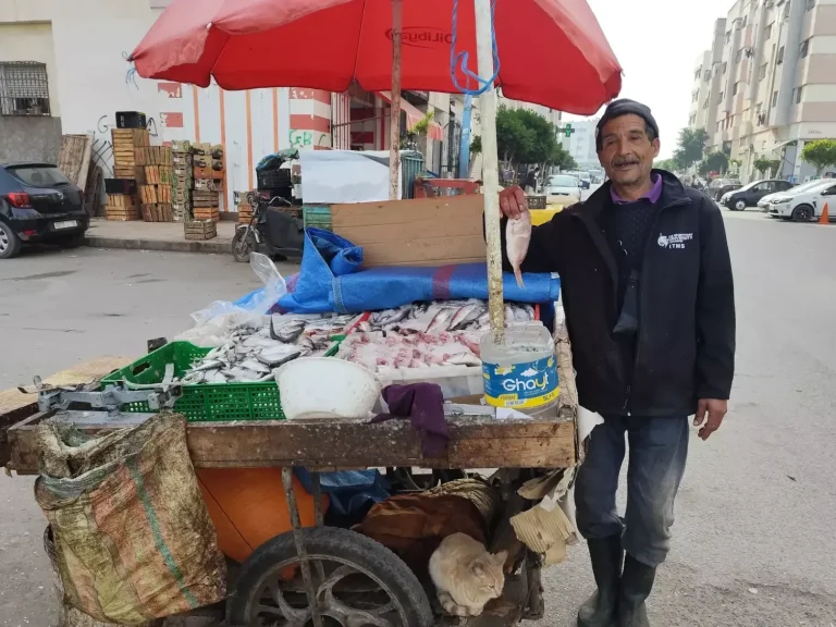 Straßenhändler in Casablanca