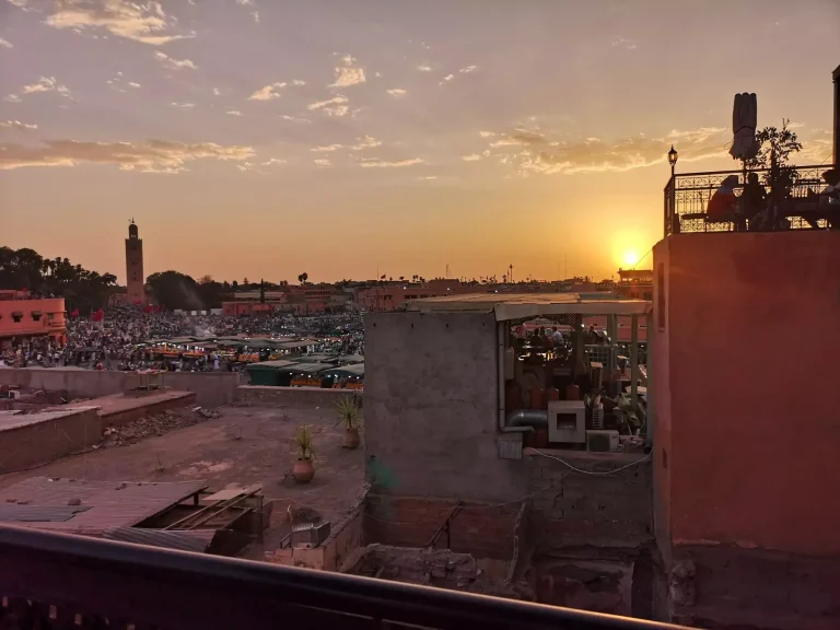 Skyline Marrakesch am Abend